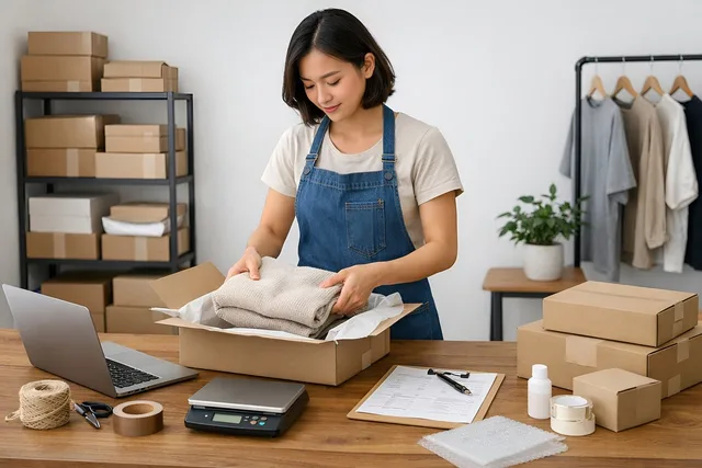 small business, e commerce, order packing, business owner, online store, packaging, shipping orders, home business, startup, entrepreneur, workspace, wooden desk, natural light, productivity, order fulfillment, retail, small business owner, logistics, packaging process, handmade business, training material. Three social commerce supplier routes compared on responsibility, not feature counts